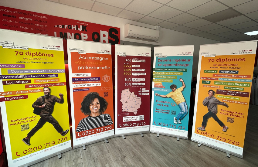 Image d'un roll up publicitaire